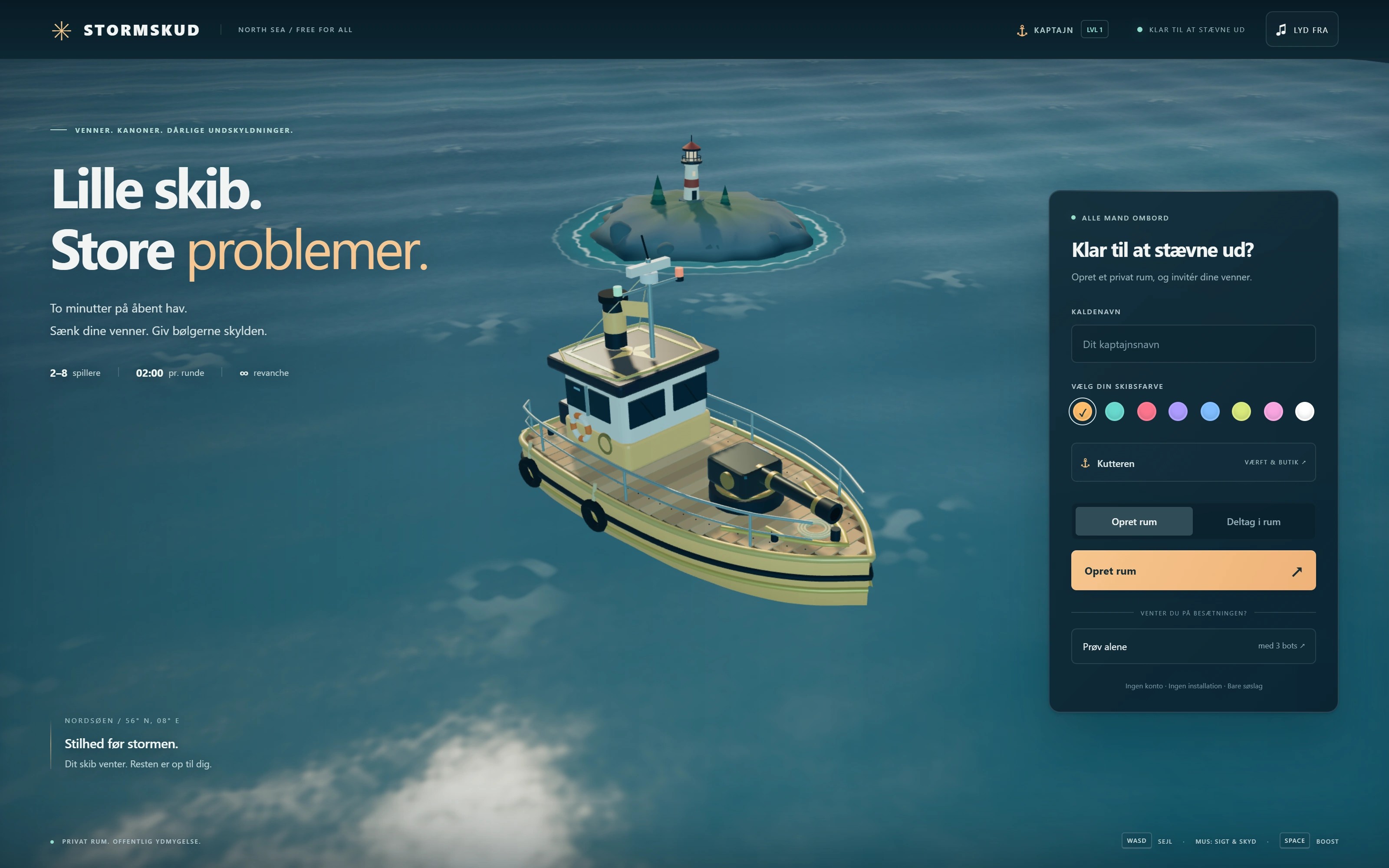STORMSKUD: Share a link, play in seconds